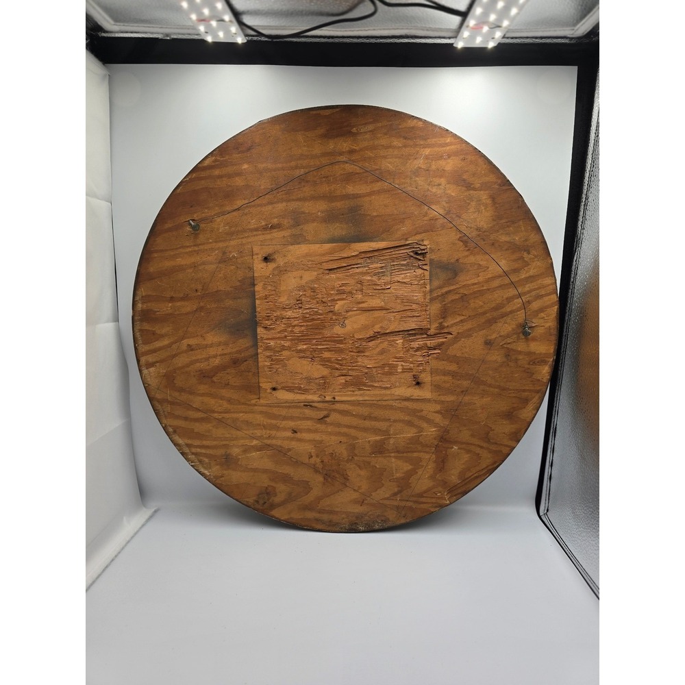 Vintage Round Wooden Wall Art Flying Ducks Sun Decor Rustic Home Accent 21in - Picture 7 of 12